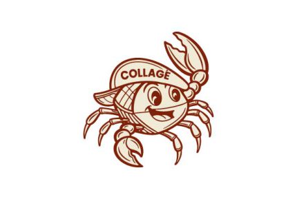 Mascot Custom Crab College Logo