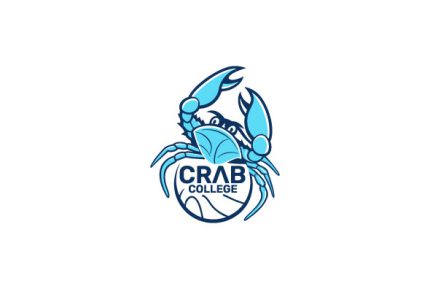 Mascot Custom Crab College Logo