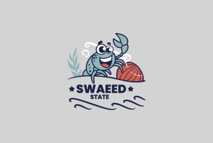 Mascot Custom Crab College Logo