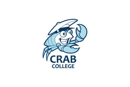 Mascot Custom Crab College Logo