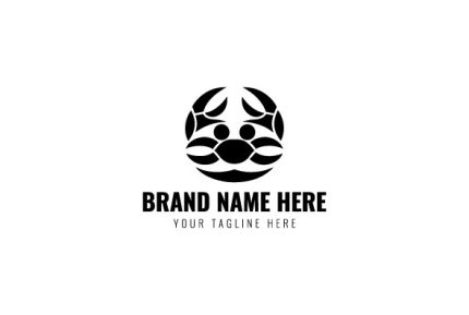 Mascot Custom Crab College Logo