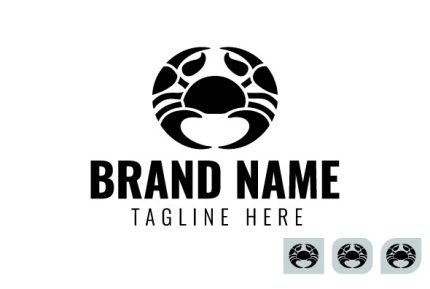 Mascot Custom Crab College Logo