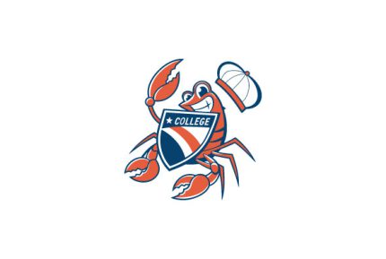 Mascot Custom Crab College Logo