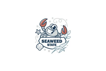 Mascot Custom Crab College Logo