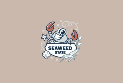 Mascot Custom Crab College Logo