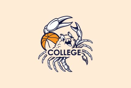 Mascot-Custom-Crab-College-Logo-design-