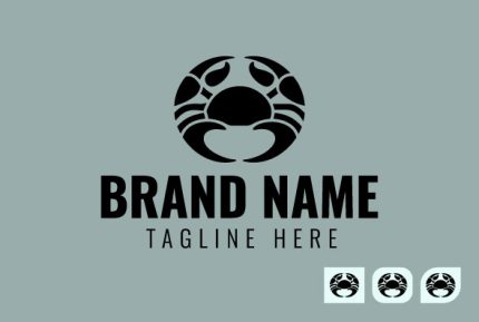Mascot Custom Crab College Logo