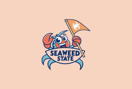 Mascot Custom Crab College Logo