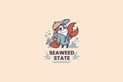 Mascot Custom Crab College Logo