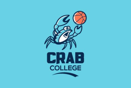 Mascot Custom Crab College Logo