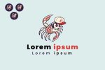 Mascot Custom Crab College Logo