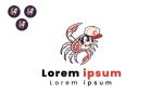 Mascot Custom Crab College Logo