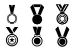 Black Logo on medal