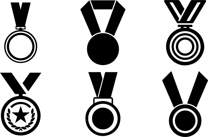 Black Logo on medal
