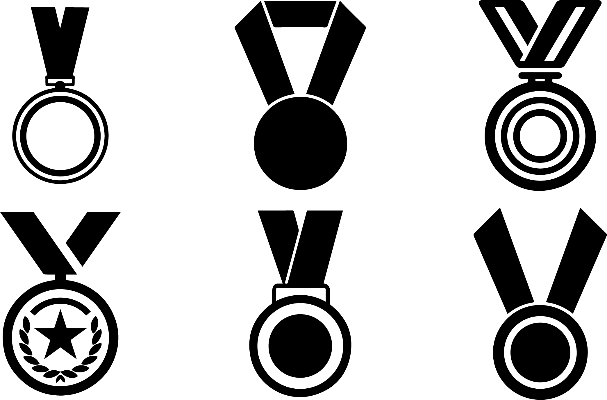 Black Logo on medal