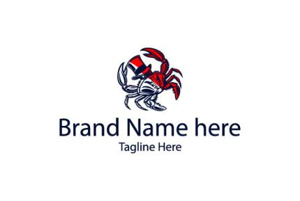 Mascot Custom Crab College Logo