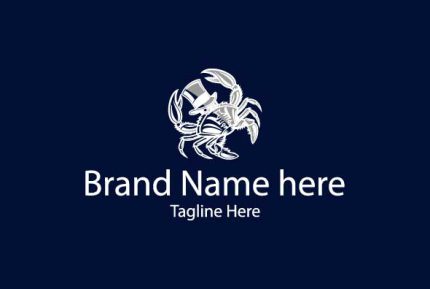Mascot Custom Crab College Logo