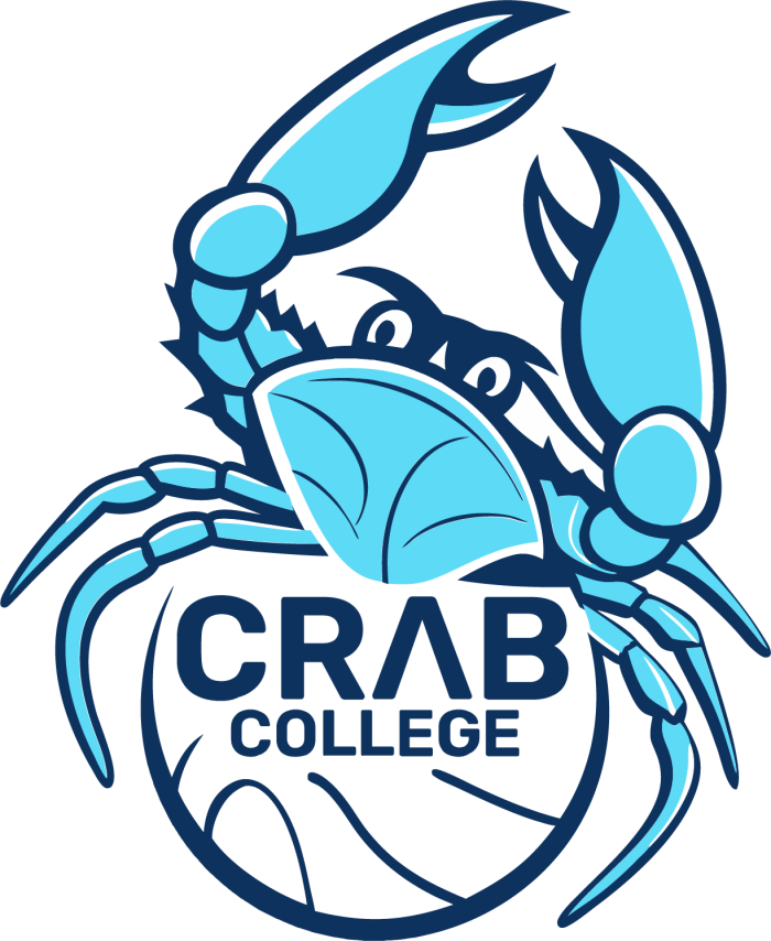 Mascot Custom Crab College Logo