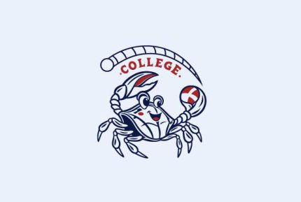 Mascot Custom Crab College Logo