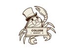 Mascot Custom Crab College Logo